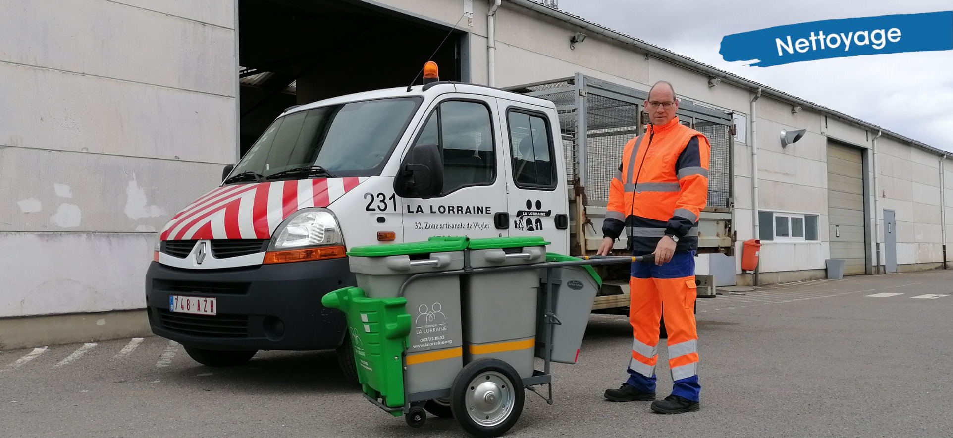 Nouveau chariot pour les équipes Parkings et Rues Nouveau chariot pour les équipes Parkings et Rues